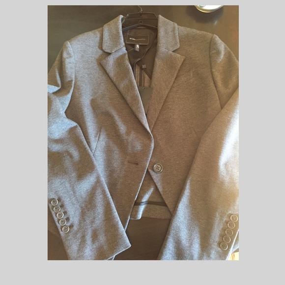 NWT BCBGMaxAzria gray blazer - Picture 3 of 7